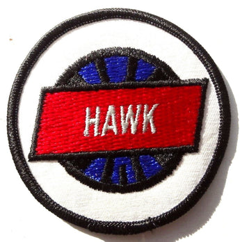 Vintage CIRCLE Hawk Embroidered IRON ON PATCH Patch 3"