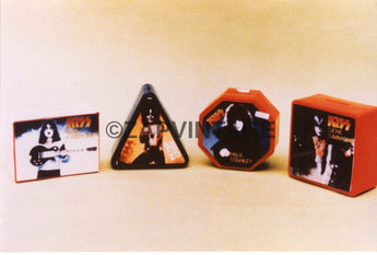 Vtg 1970s 1980s (Aucoin) KISS Promo Prototype Toy Photo - Band Coin Bank #2152