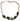Beautiful Modern Gold & Green Mid Century Modern Retro Gemstone Collar Necklace