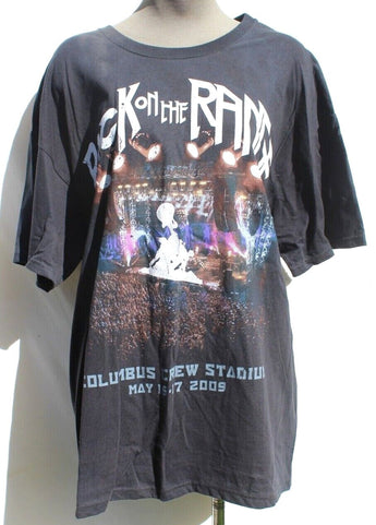 Vtg 2009 Rock On The Rage Columbus Graphic Black Concert T-Shirt Tee Shirt XL