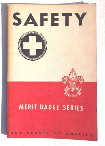 VTG 1943 Boys Scouts Of America BSA SAFETY Merit Badge SERIES Book
