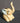 Vtg Porcelain Kneeling Tan Opal / Gold Miniature Baby Elephant Figurine Decor