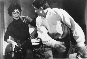 Vintage Charles Bronson Slapping Susan Cabot Movie Press Photo #2743