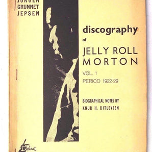 Vtg 1959 DISCOGRAPHY Of Jelly Roll Morton Vol. 1 By Knud H. Ditlevsen Booklet