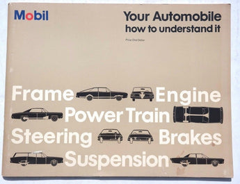 Vintage 1972 MOBIL Your Automobile How To Understand It (Frame, Engine) Book