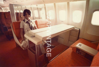 Vtg 1970s Airline Airplane Advertising TWA Lockheed L-1-112 Tristar Photo #2032
