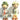 Vintage Large Bum Man Sad Table Top Decoration Salt And Pepper Shakers - Japan