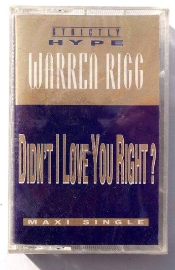 Vintage SEALED Warren Rigg DIDN'T I LOVE YOU RIGHT Strictly Hype US 1993