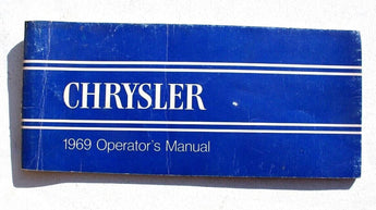 Vtg 1969 Chrysler Owners Manual User Guide Reference Operator Book Fuses Fluids