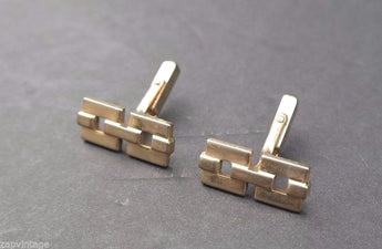 Vintage Gold Gold Tone Swank Chain Link Men's CUFFLINKS (Excellent 8 of 100)