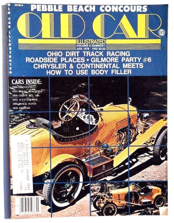 Vtg Hot Rat Rod Car Magazine - January 1978 Vol. 4 No. 1 OLD CAR ILLUSTRATED