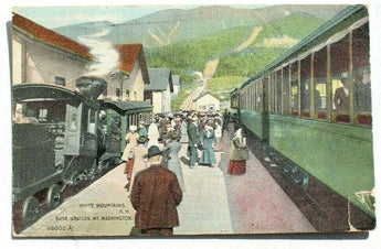 Vtg 1915 White Mountains Base Station Mt. Washington N.H. Postcard (22 Of 1000)