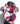 New United Kingdom Flag Color Hoop Scarf / Wrap