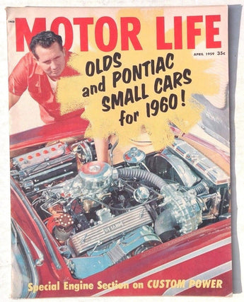 Vtg Hot Rat Rod Car Magazine - April 1959 MOTOR LIFE (Pontiac For 1960's)