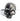 Black Silver Halloween Skull W/ Pearls Room Decor Decoration Figurine Sculpture