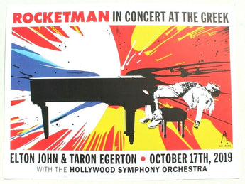 ROCKETMAN In Concert live at the Greek Poster Taron Egerton!! & Elton John 2019