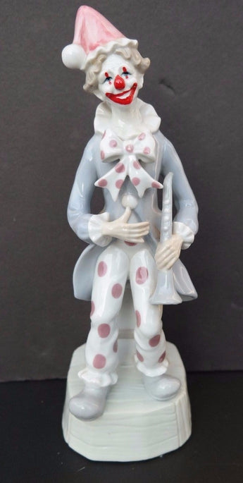 Vtg 1979 Berman & Anderson Porcelain "Send In The Clowns" Clown Music Box