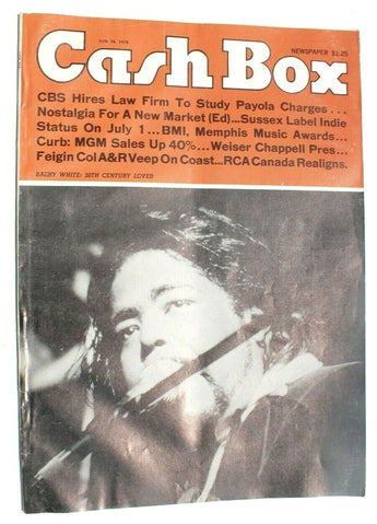 Vintage June 16, 1973 Cash Box Music Magazine Newspaper - Barry White RCA