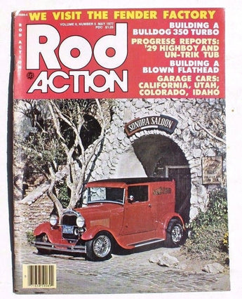 Vintage Hot ROD ACTION May 1977 Magazine - Bulldog 350 Turbo