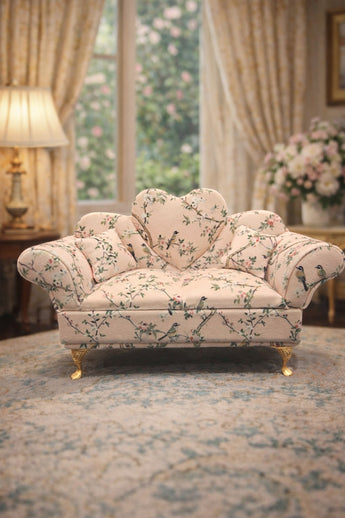New Floral Shabby Chic Doll Sofa Jewelry Box Organizer Couch Jewelry Box