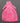 Vtg TOPPER 1970's Mod Dawn Doll (Hippie / Groovy) Pink Trench Sweater Coat