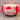 New Retro Modern Circus Ceramic Pink & Red Popcorn Bowl Kitchen Movie Night