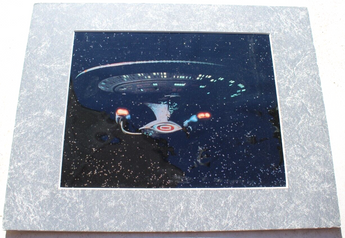 Vintage Star Trek The Next Generation U.S.S. Enterprise Chromart Chromium Print