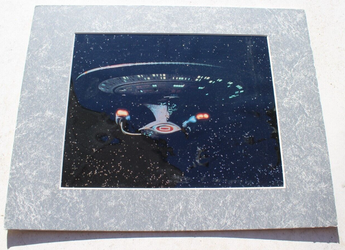 Vintage Star Trek The Next Generation U.S.S. Enterprise Chromart Chromium Print