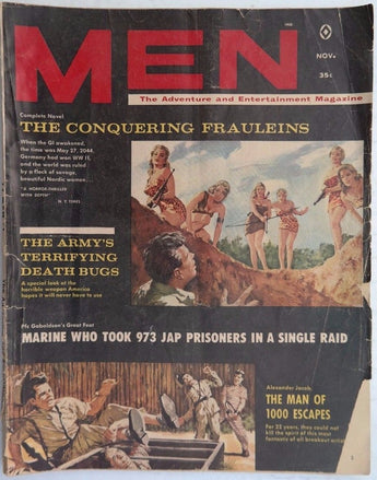 Vintage NOVEMBER 1960 MEN (Mens) MAGAZINE Marine Who Took 973 Japanese Prisoners