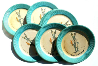 20 Vtg Original 1959 BUGS BUNNY Warner Bros. Pictures Inc. 9" PAPER PLATES Party