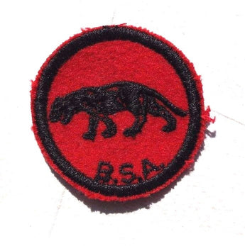 Vintage 1950'S RED FELT Boy Scout B.S.A. COUGAR Medallion Patch / Badge