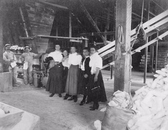 Vtg 1930s -1940s Black & White Flour Or Sugar Refinery Warehouse Photo #807