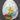 Vintage Hand Painted Christmas Angel Glass Frosted Egg Decor W/ Stand