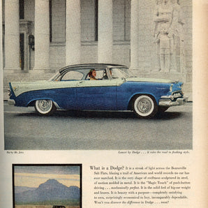 Vintage 1950s Dodge Lancer Car Car Dealer Auto Advertisement Ad Photo #2851