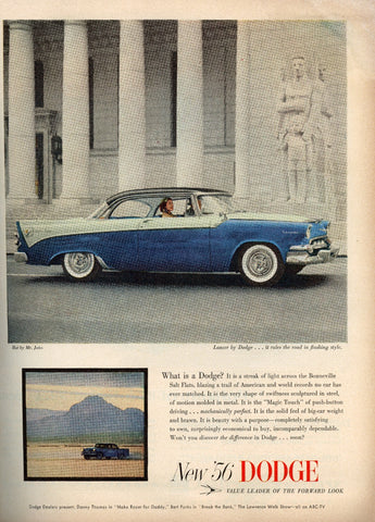 Vintage 1950s Dodge Lancer Car Car Dealer Auto Advertisement Ad Photo #2851