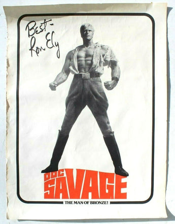 Vintage Ron Ely Dog Savage (The Man Of Bronze) Promo Poster 20" X 27"