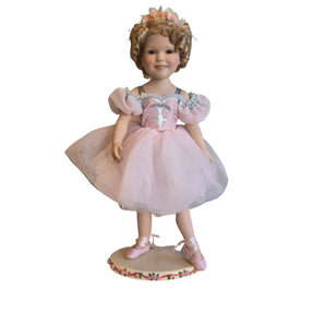 Shirley Temple Porcelain Ballerina Doll By Danbury Mint - No Box No COA