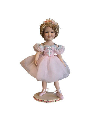 Shirley Temple Porcelain Ballerina Doll By Danbury Mint - No Box No COA
