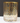 New Gold MCM Retro Hollywood Regency Art Deco Geometric Glass Tumbler Bareware