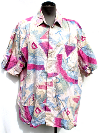 Vtg 1970s Authentic 1980s 1990s Men’s Country Cowboy Button Shirt Size L