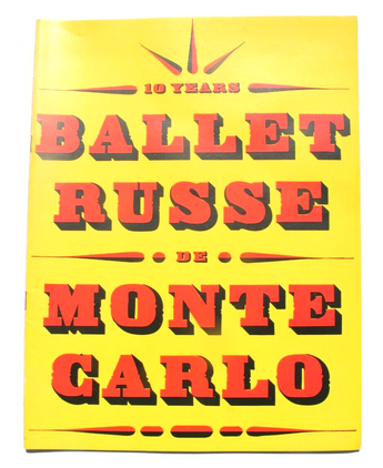 Vintage 1948-1949 BALLET RUSSE DE MONTE CARLO Show PROGRAM Booklet