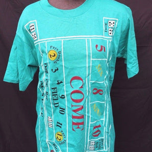 Vtg 1993 The Gambler Brand Casino Table Gamble Slot Machine Mens T-Shirt