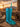New Blue Cowboy Boot Tumbler Cup w/ Straw Western Water Bottle Drink Cup