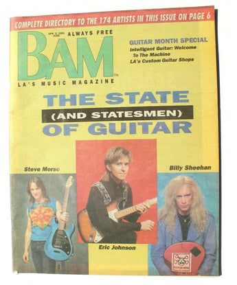 Vtg BAM LA's Music Magazine - April 5, 1991 #355 Steve Morse / Eric Johnson