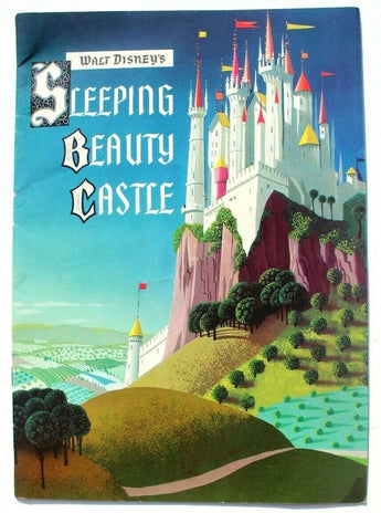 Vtg 1957 Walt Disney's Disneyland Sleeping Beauty Castle Booklet With Fold Out