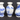 Vtg Lot of 5 Classic Mini Miniature Chinese Blue and White Ceramic Tabletop VASE