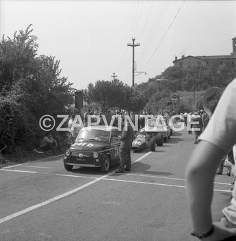 Vtg 1960s Carlo Abarth Fiat Racing Cars Line Up (Alfa Romeo) Italy Photo #1549