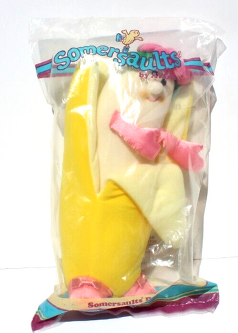Vintage 1986 Somersaults Pals by Avon Plush Tabina Banana 1980’s New Sealed NOS