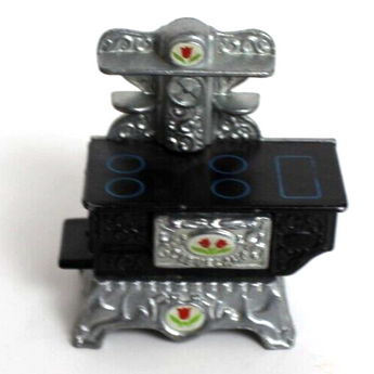 Vtg 1980s CLEVELAND STOVE MATEL INC HONG KONG METAL TOY COOKING STOVE Dollhouse