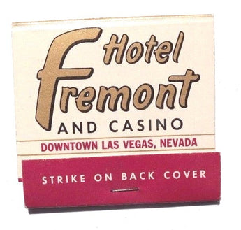 Vintage FREMONT HOTEL AND CASINO Las Vegas Nevada MATCHBOOK